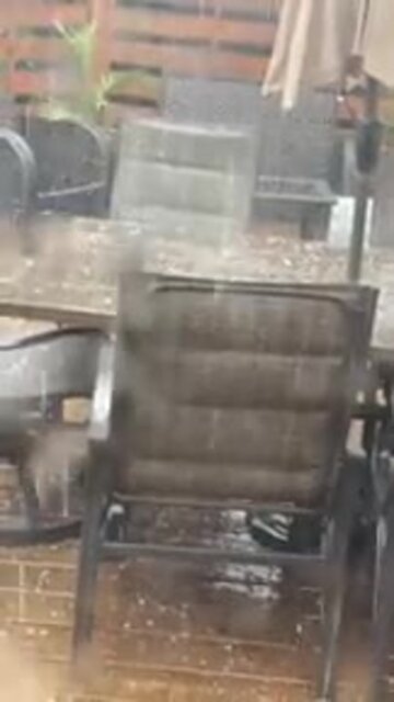 De la grêle à Trois-Rivières!