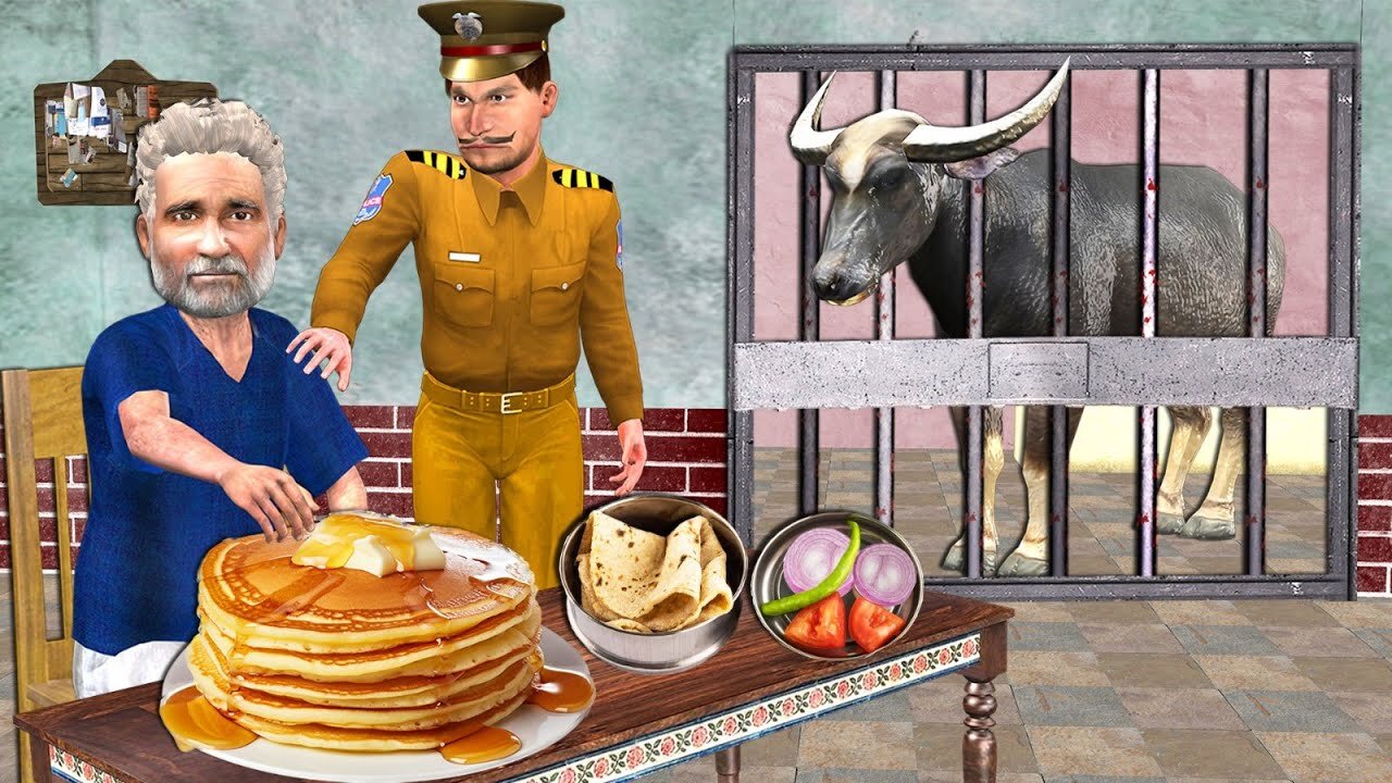 ग़रीब का पैनकेक हिंदी कहानी Gareeb Ka Pancake Lunch Time Police Station Hindi Kahaniya Moral Stories