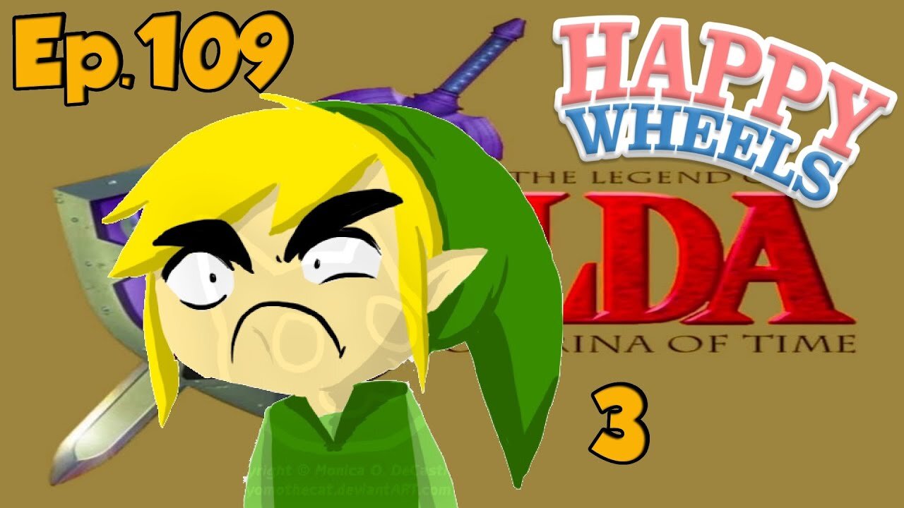 Happy Wheels[Ep.109]Ocarina Of Time HD-F*ck it im done RAGEQUIT (3)w/Tailsly