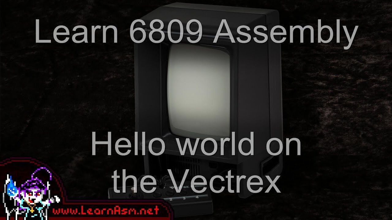 Hello World on the Vectrex - 6809 Assembly Lesson H3