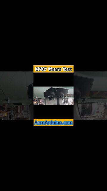 Wild Landing Gear Test Boeing #B787 #Aviation #Flying #AeroArduino