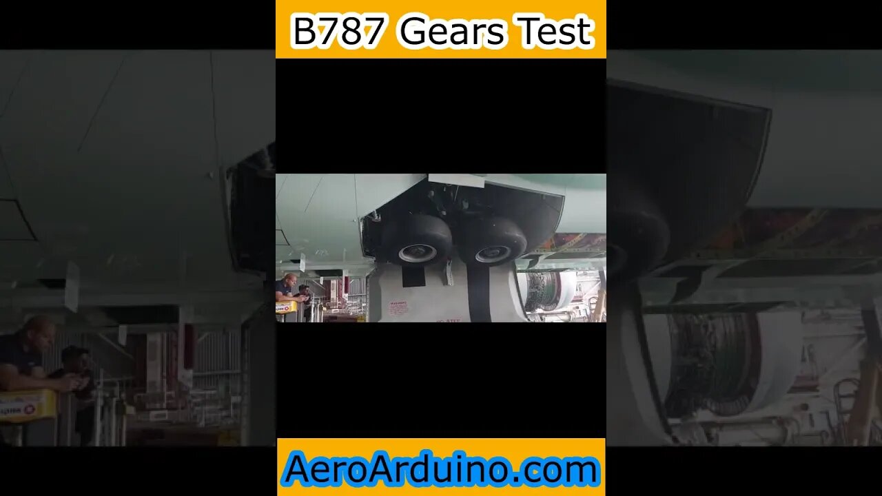 Wild Landing Gear Test Boeing #B787 #Aviation #Flying #AeroArduino