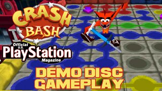 Crash Bash - Official U.S. PlayStation Magazine Demo Disc - PlayStation Gameplay 😎Benjamillion