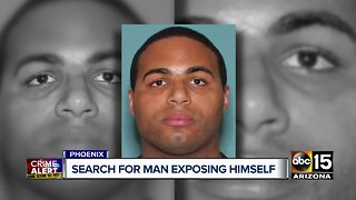 Phoenix police searching for man exposing himself