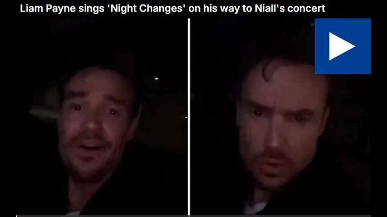 Liam Payne sings 'Night Changes' on his way to Niall's concert