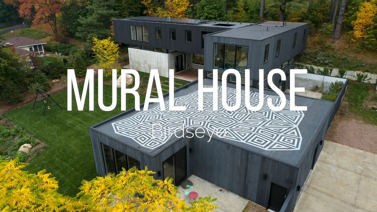 Mural House | Blends Contemporary Design With the Surrounding Context | Birdseye