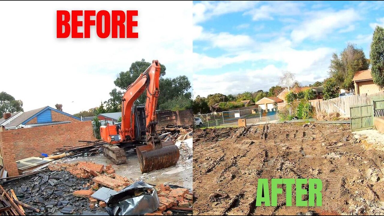 House Demolition. 10sec Time-lapse over approx. 2 months.