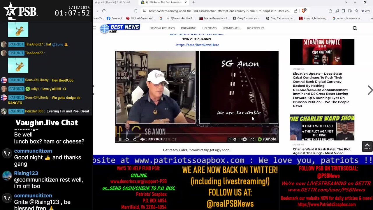2024-09-18 01:00 EDT - Late Night: with PattiJ