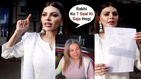 Sherlyn Chopra Reached Amboli Police Station To File Complaint Against Rakhi Sawant 😍🔥