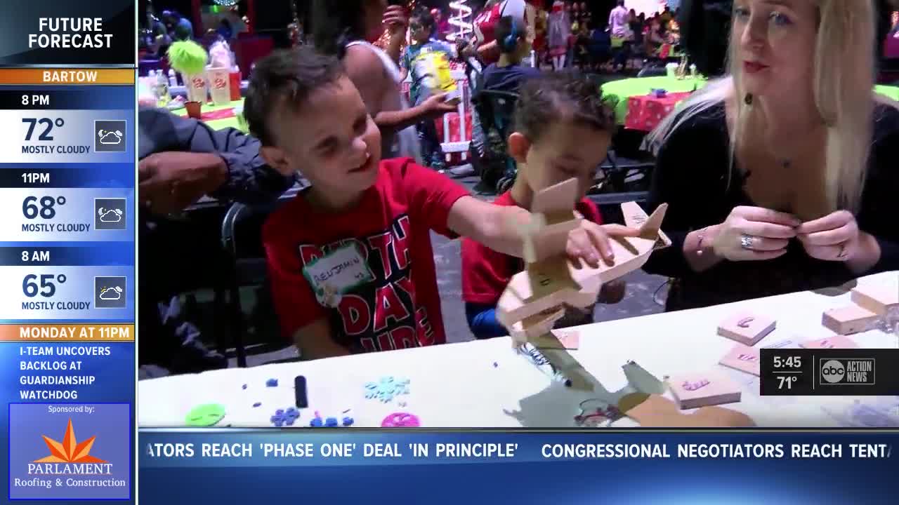 'Flight to the North Pole' delivers gifts and fun to 150 sick kids in Manatee County