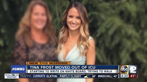Tina Frost showing improvement
