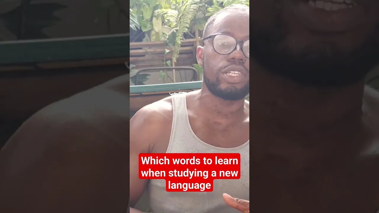 Which words to learn when studying a new language #languagelearning #languageexchange #motivation