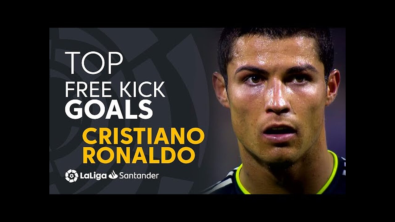 BEST FREE KICK GOALS Cristiano Ronaldo LaLiga Santander