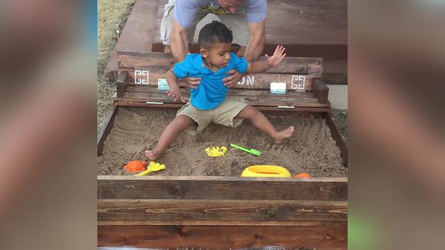 A Tot Boy Doesn’t Want To Get Dirty In A Sandbox