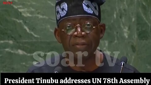 Promoting African Agenda Tinubu gives speech at UN 78th Assembly