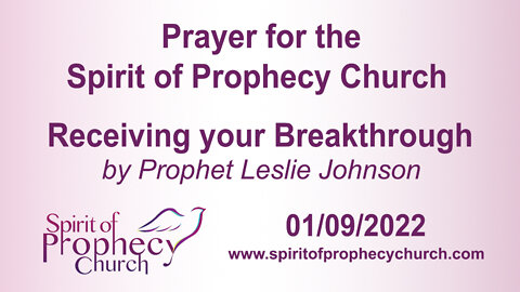 Spirit of Prophecy Church - Sunday Service 01/09/2022