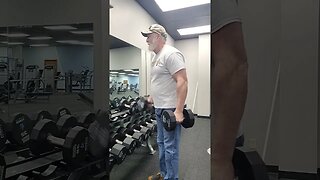 40lbs dumbbells Curls 💪, Crazy 🤪 old man