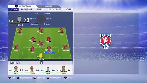 FIFA Career Mode Czech Republic 2022-2023 Euro Championship Qualifier GPl Match 3 VS Russia (1-1-1)