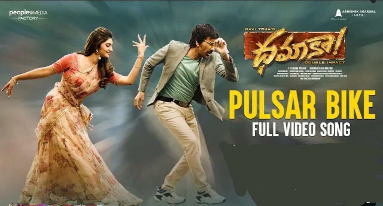 Pulsar Bike Full Video Song | Dhamaka | Ravi Teja | Sreeleela | Thrinadha Rao | Bheems Ceciroleo