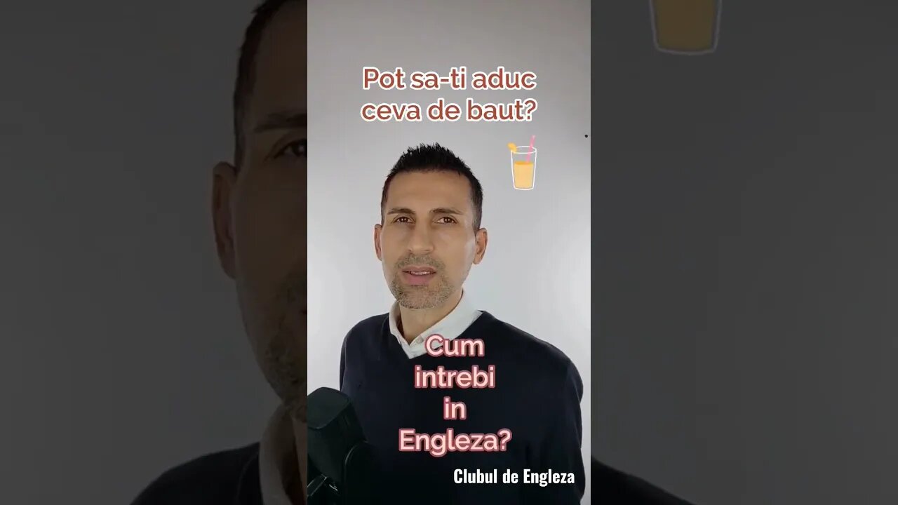 "Pot sa-ti aduc ceva de baut? Cum intrebi in Engleza?" #englezaonline #invataengleza #engleza