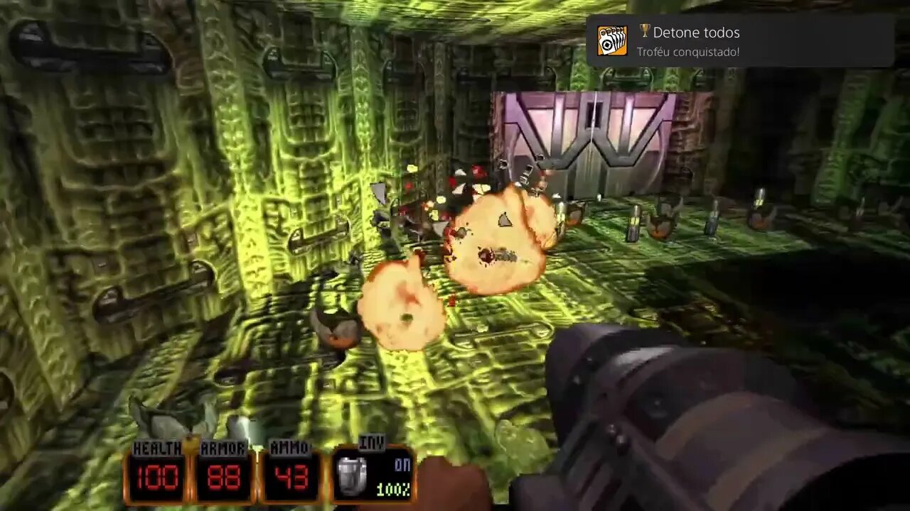 Detone todos - Mate 5 inimigos com um tiro - Duke Nukem 3D: 20th Anniversary World Tour PS5