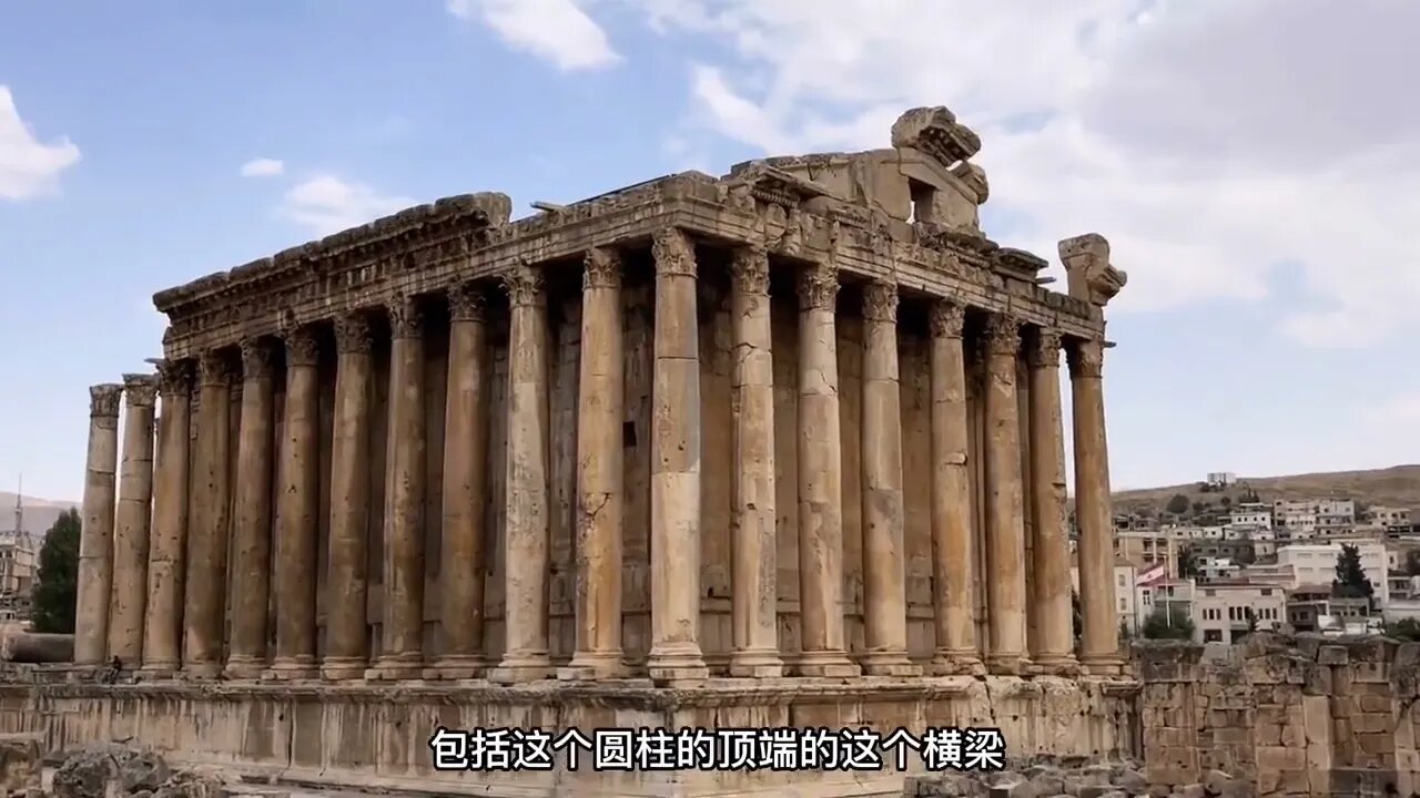 The best preserved temple of the Sun in ancient Rome, Baalbek.