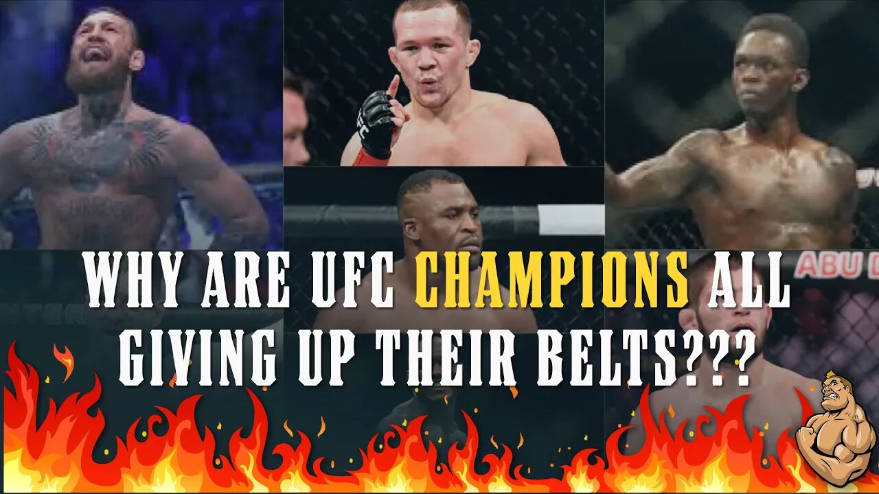 Why are UFC Champions Giving Up Their BELTS???