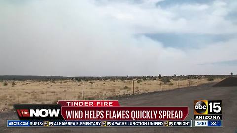 Tinder Fire grows to 8,623 acres near Happy Jack