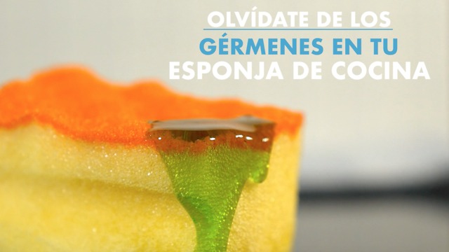 ¡Olvídate de los germenes en tu esponja de cocina!