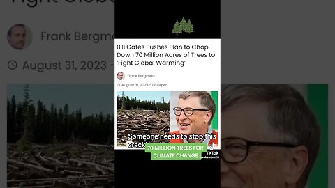 What’s Up #BillGates #Trees #Tree #Oxygen #Life #Elimination #axe #destroy