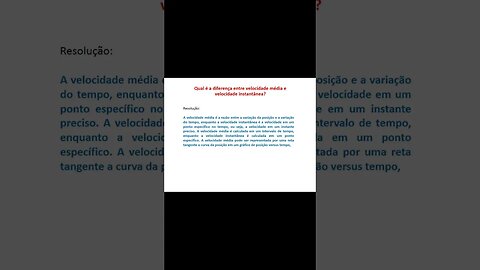 Entenda a diferença entre velocidade média e velocidade instantânea na cinemática