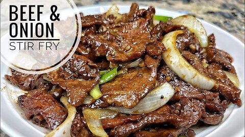 Tender Juicy Beef and Onion Stir Fry