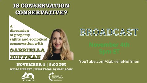 Gabby Hoffman at IU Bloomington: Conservation is Conservative