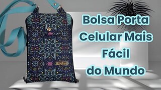 A Bolsa Porta Celular Mais Fácil do Mundo 4 Bolsos Costura Para Iniciantes DIY