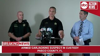 Armed carjacking suspect in custody in Pasco County | Press Conference