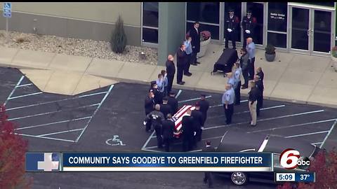 Community says goodbye to Greenfield firefighter during visitation