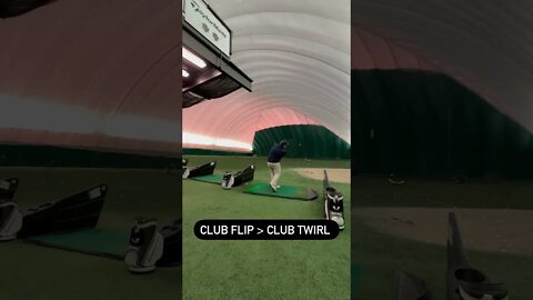 Sometimes you have to flip the club before you swing ! #shortclips #short #shortsfeed #shorts #flip