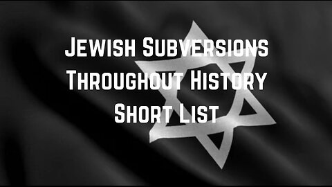 Subversions Throughout History Short List by Dustin Nemos