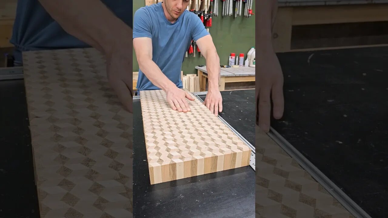 Patterned Wood: 3D Cube #shortvideo #short #shorts #shortvideo shortvideo #woodworking