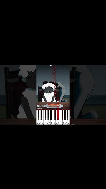 Yes or No? Create a Hot Dog Challenge!(@fash)Amanda the Adventurer Animation - Octave Piano Tutorial