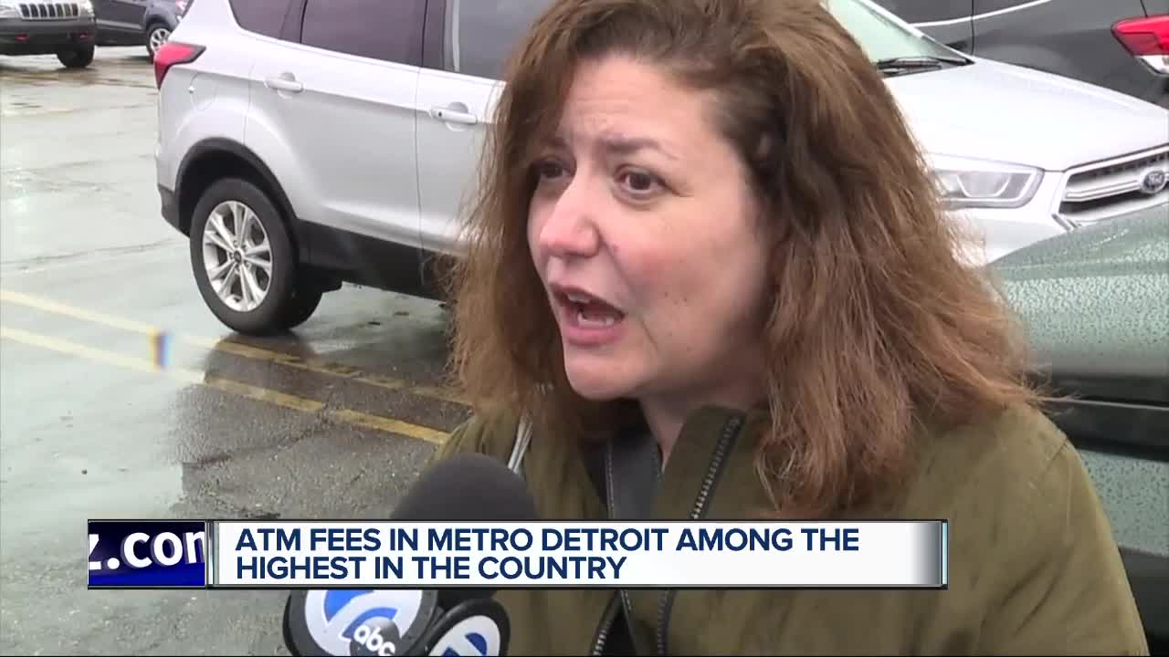 Detroit has some of the highest ATM fees in the country, report finds