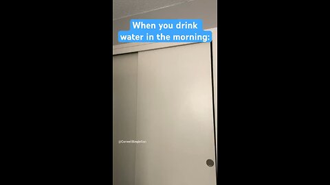 When You Drink Water At 3:00 AM 😅