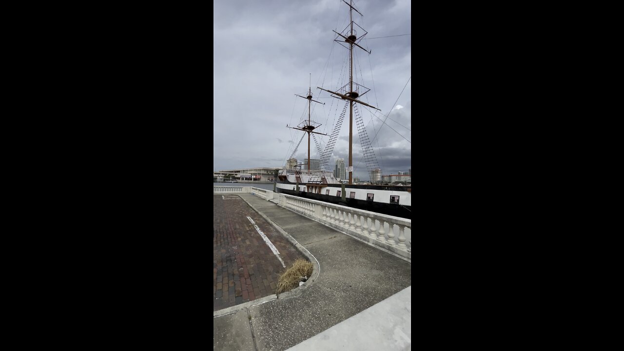 Jose Gasparilla Replica Pirate Ship 4K