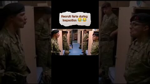 military recruit farts during inspection #military #reels #viralvideo #video #recruitment