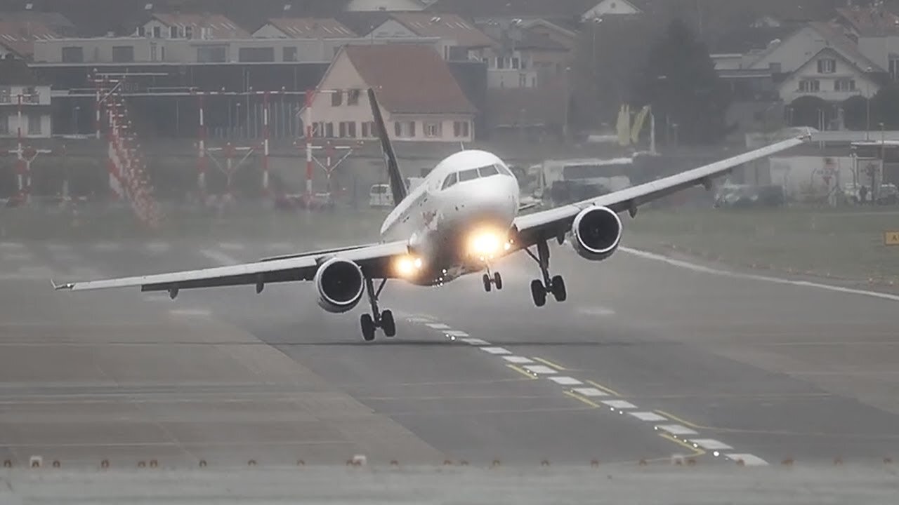 Storm Causes Plane Landing to Fail