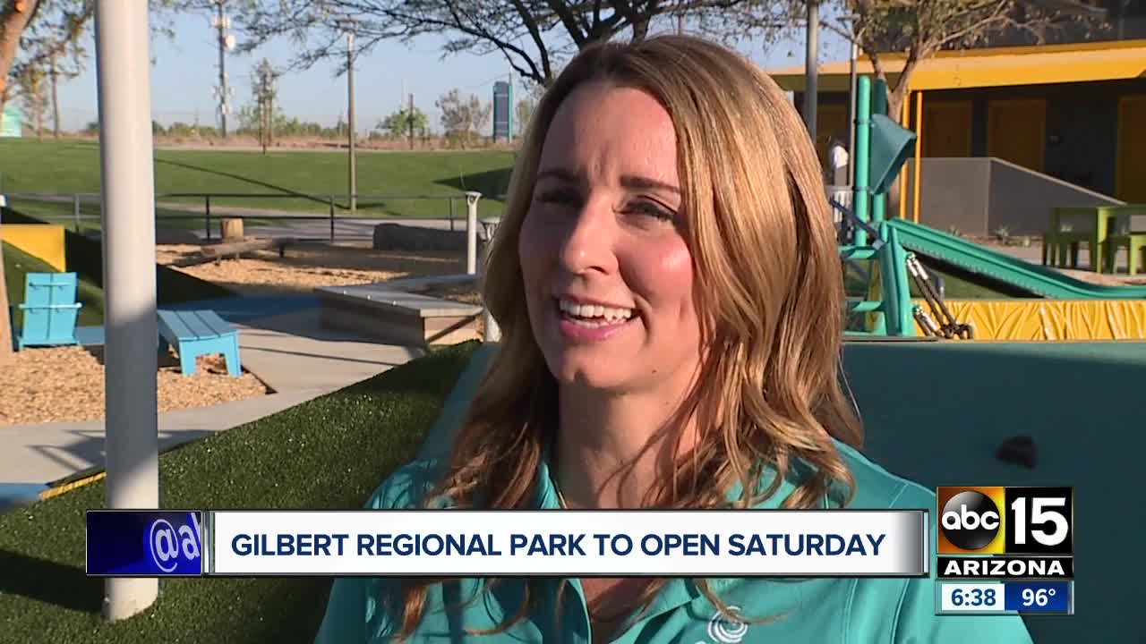 Gilbert Regional Park to open Saturday