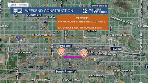 Weekend construction projects in the Valley this weekend