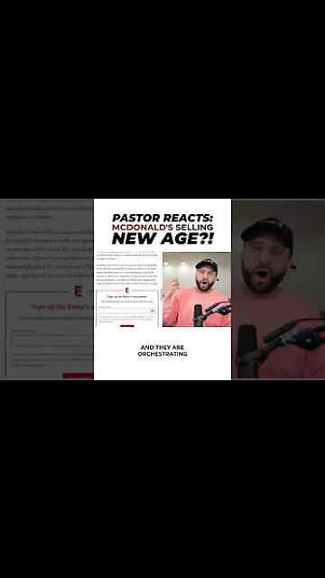 Pastor Reacts: McDonald’s Selling New Age!? #shorts