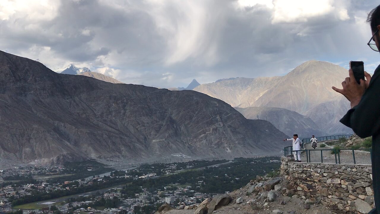 Gilgit city arial view #gilgit