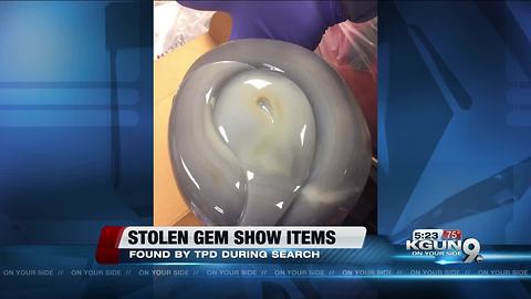 Police recover items stolen from Tucson Gem Show